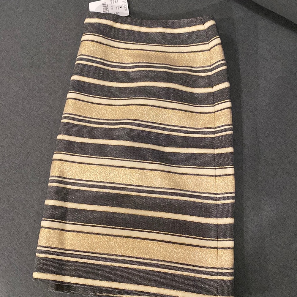size 6 jcrew skirt with zipper in the back NWT
